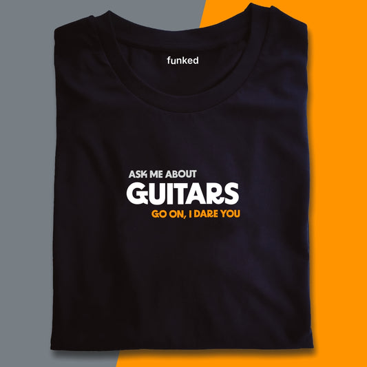 Gift for Guitarists, Guitar Shirt “Ask Me About Guitars”