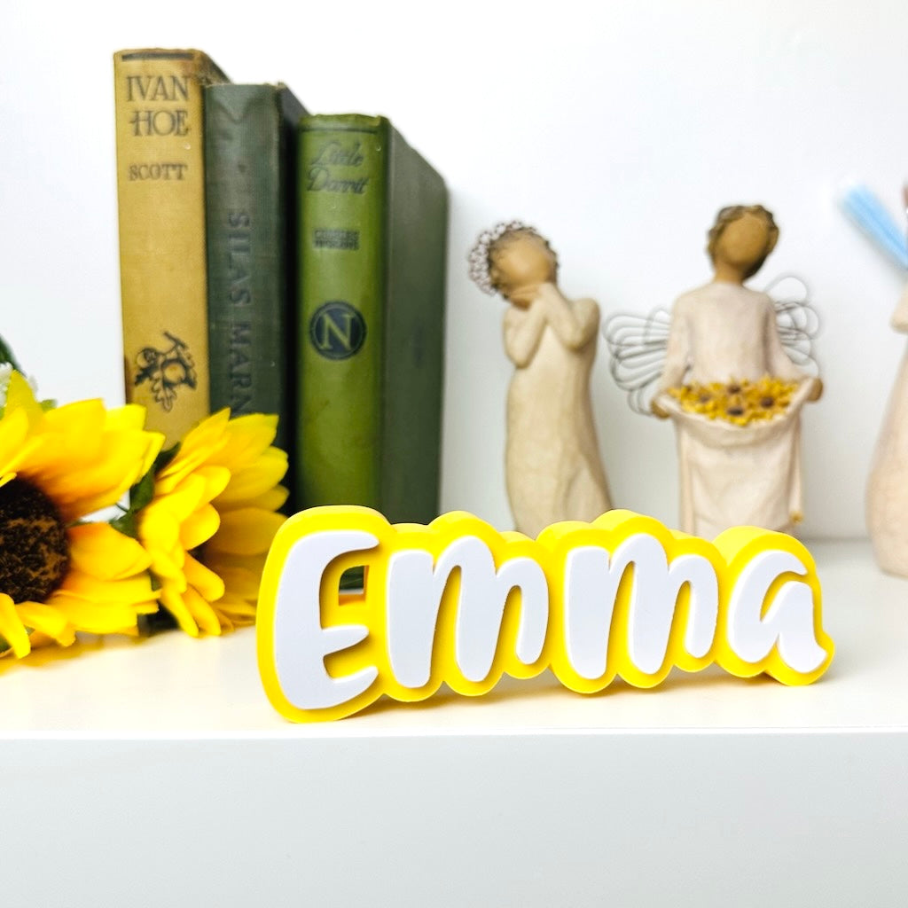 Personalised Name Plates Gift, Custom Desk Display